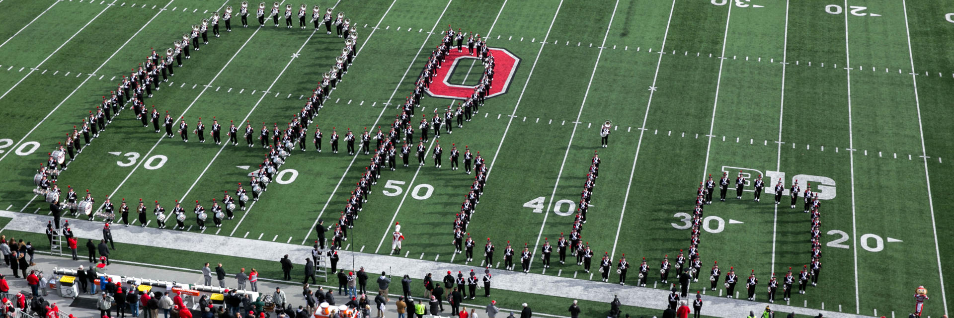 Ohio State's band creating the script Ohio